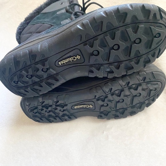 COLUMBIA Ice Maiden ll Womens Waterproof Winter Boots Black/Gray 8.5 - Picture 8 of 16